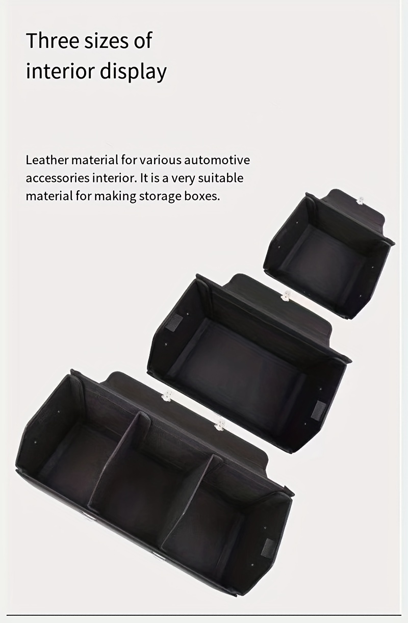 Auto Kofferraum Organizer - Multi Fach faltbare Aufbewahrungsbox mit  reflektierendem Warnzeichen mit Deckel, schwarz, 39cm*30cm*30cm.:  : Auto & Motorrad