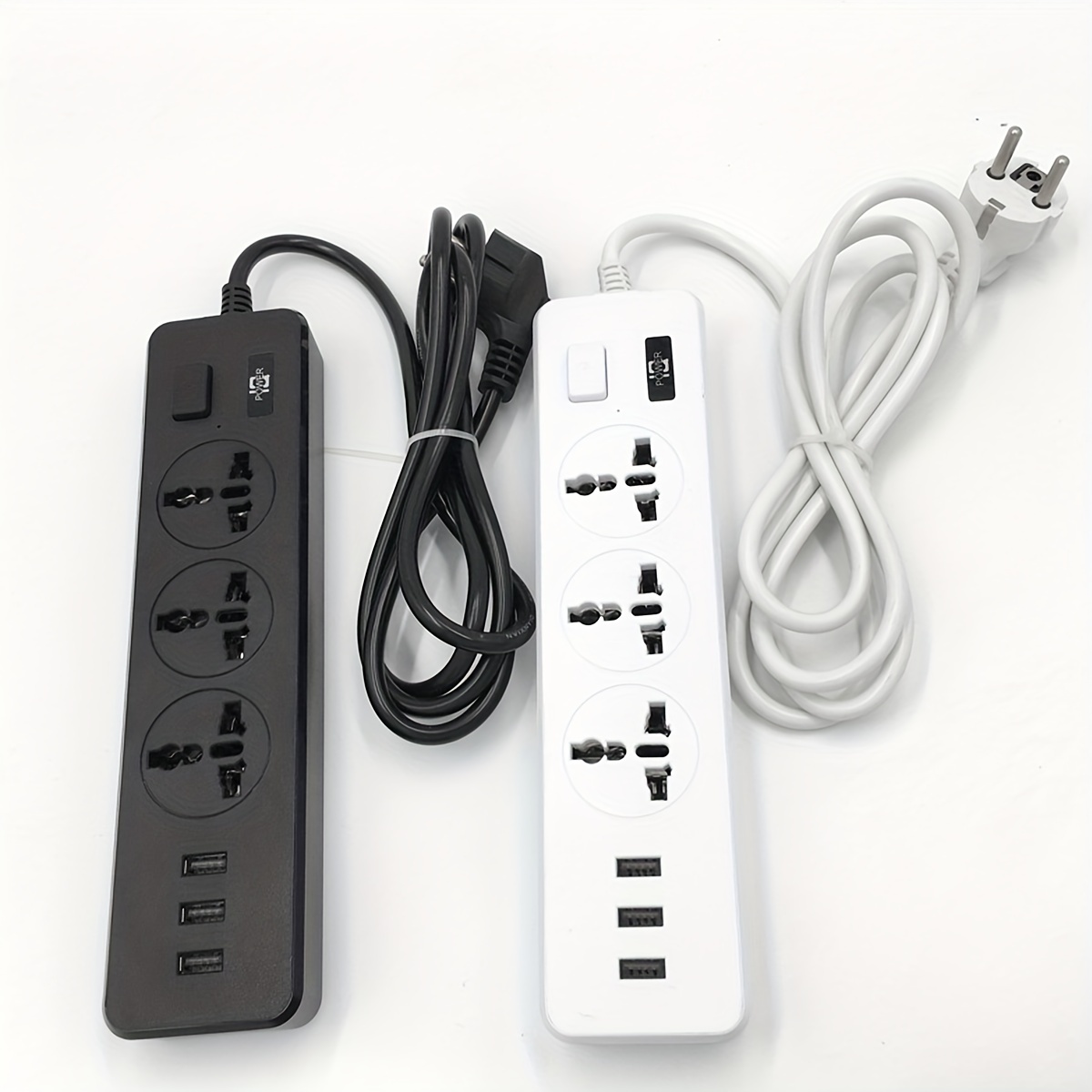 Universal Power Socket, Multi Plug USB with Switch