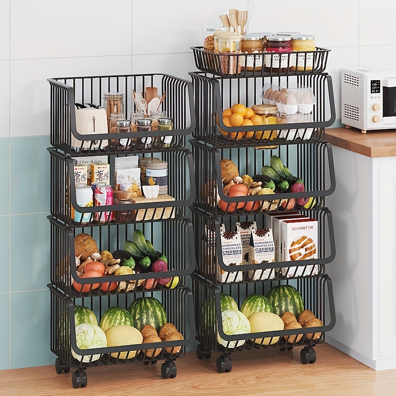 Kitchen Multi-layer Vegetable Basket, Vegetable And Fruit Storage