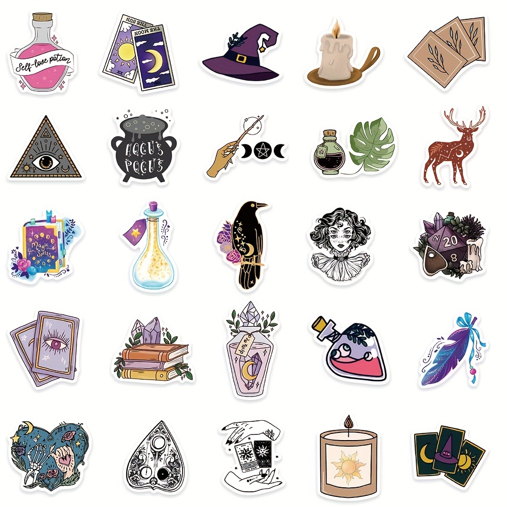 Witchy Stickers slapaflife Waterproof Stickers For Water - Temu