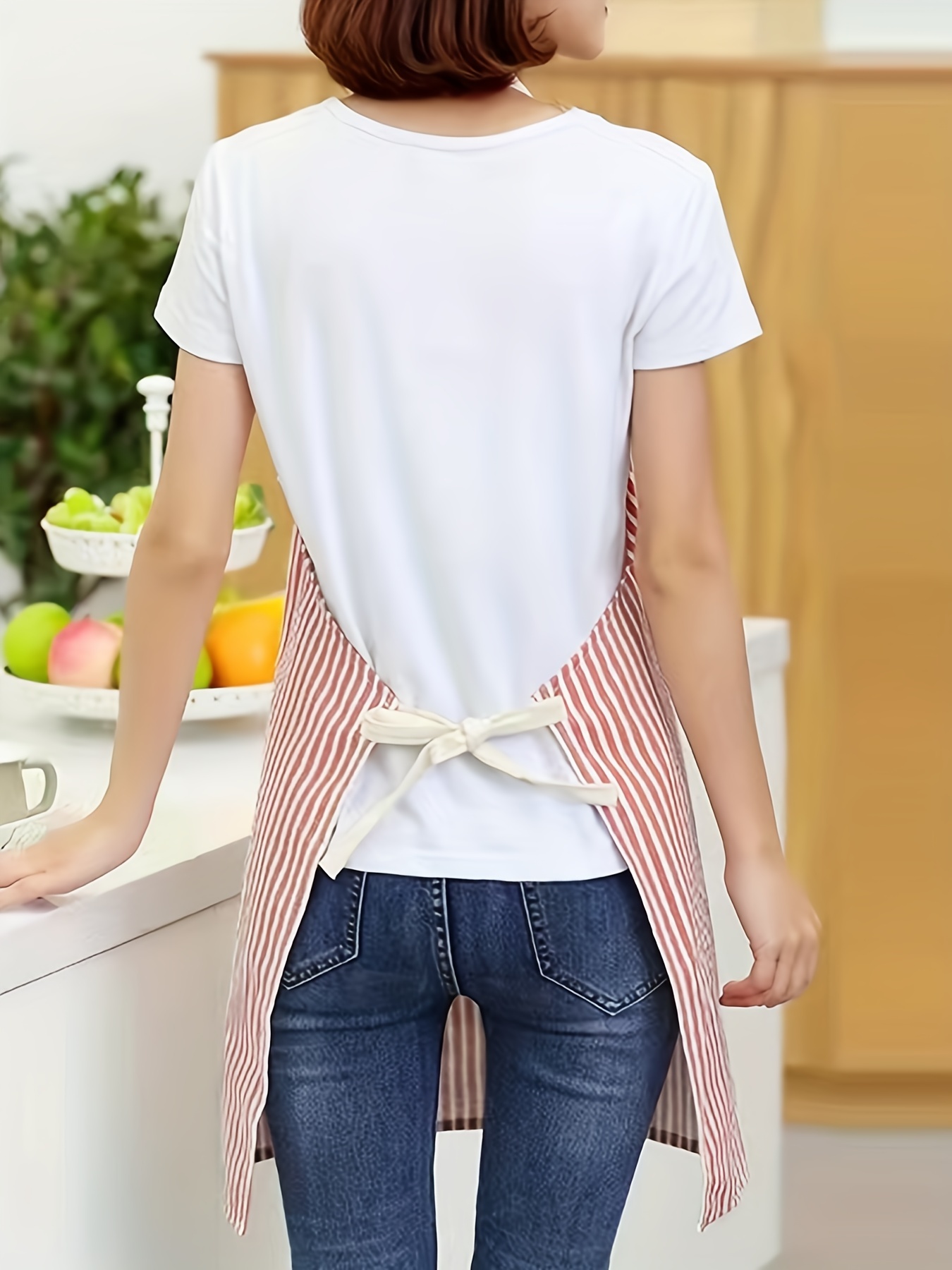 Halter Neck Tie Back Kitchen Apron