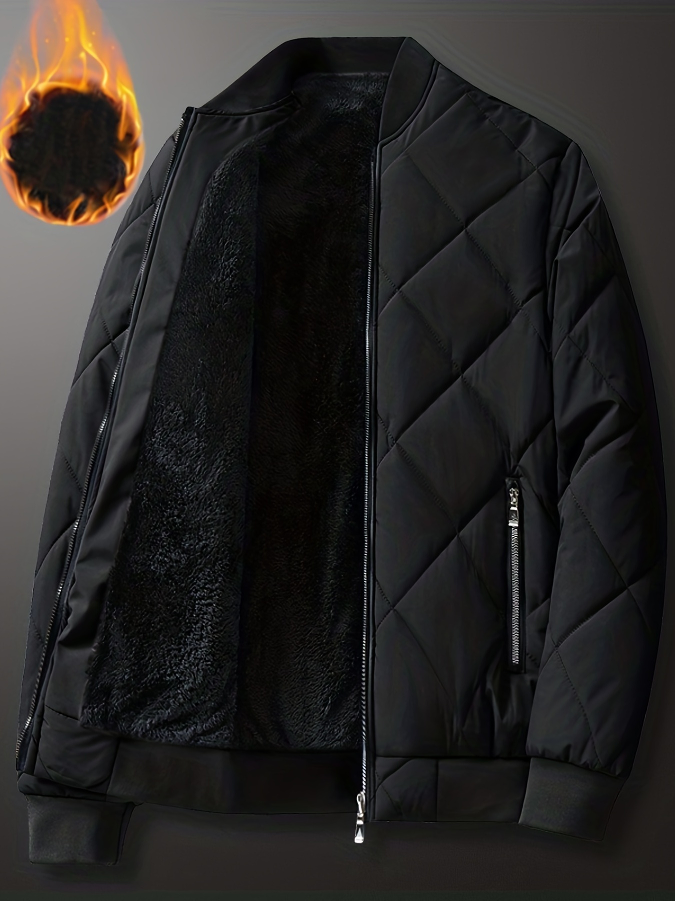Cozy Plaid Lambswool Jacket Thick Polar Fleece Lining Warm - Temu Canada