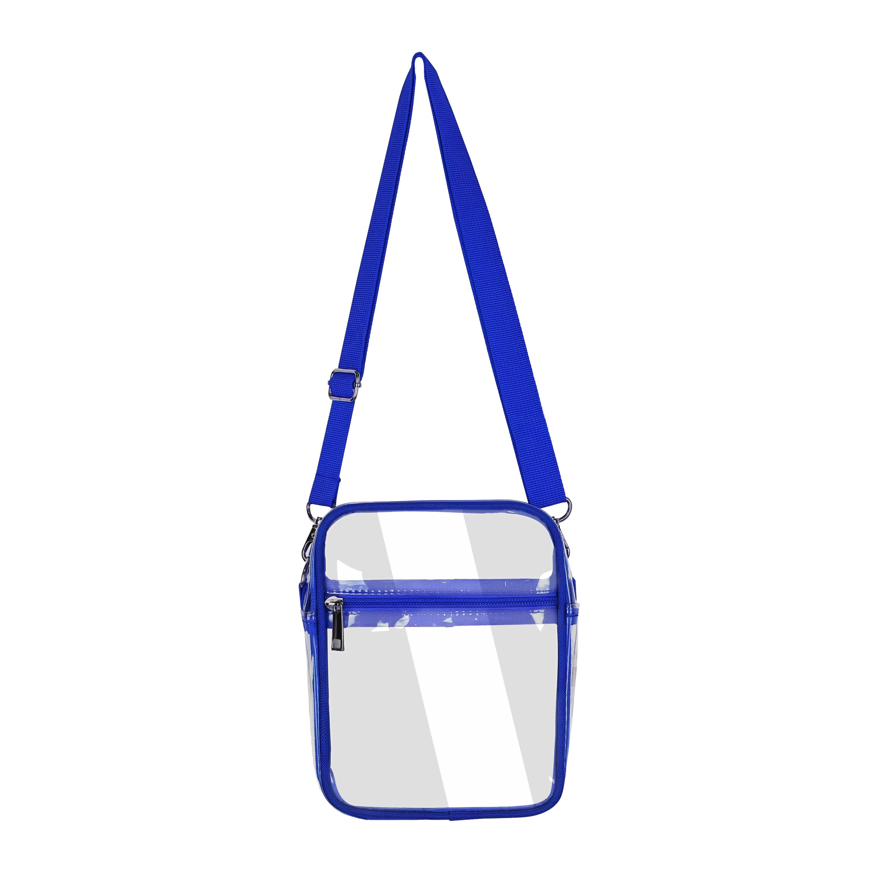 LOXOMU Bolso transparente para mujer, para estadio, pequeño bolso cruzado  transparente, bolso de hombro transparente para conciertos y deportes