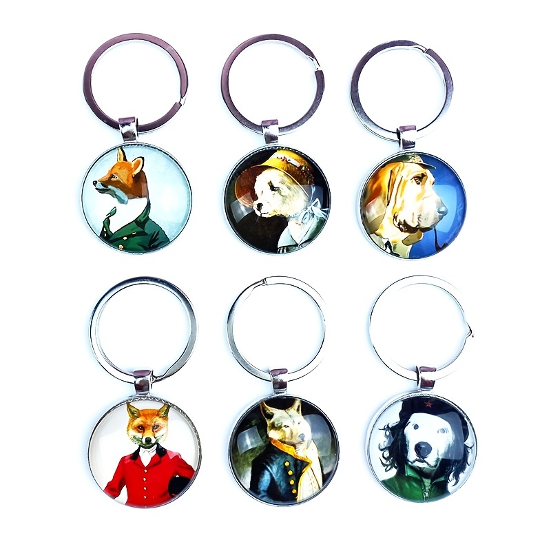 Fashion Chihuahua Dog Crystal Rhinestone Keychain Cute Cartoon Animal  Colorful Bag Key Chain Ornament Bag Purse Charm Accessories - Temu