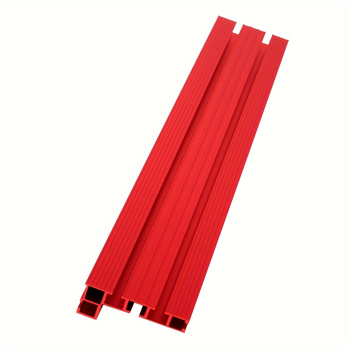 Image of 1pc 500mm 75 Type Red/black Anodizing With Laser Engraving Scale Aluminum Profile Router Fence Multi Table Saw Fence Woodworking Miter Track Fence Stopper