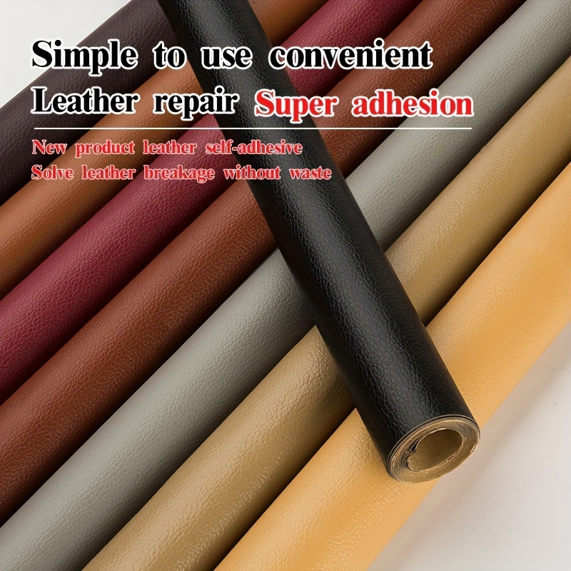 Black Leather Repair Tape Self Adhesive Waterproof Upholstery Tape High  Temperature Binding Patch Sticker For Chair Car Sofa