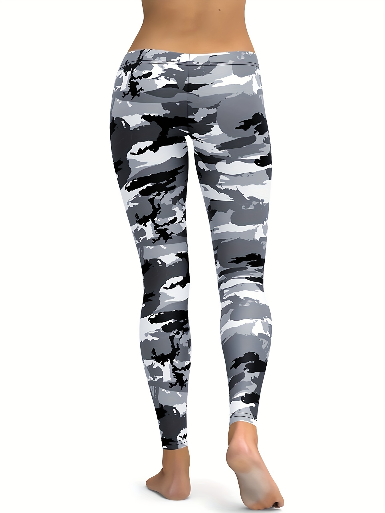 Women's Camo Pattern Yoga Leggings: Seamless High Waist - Temu