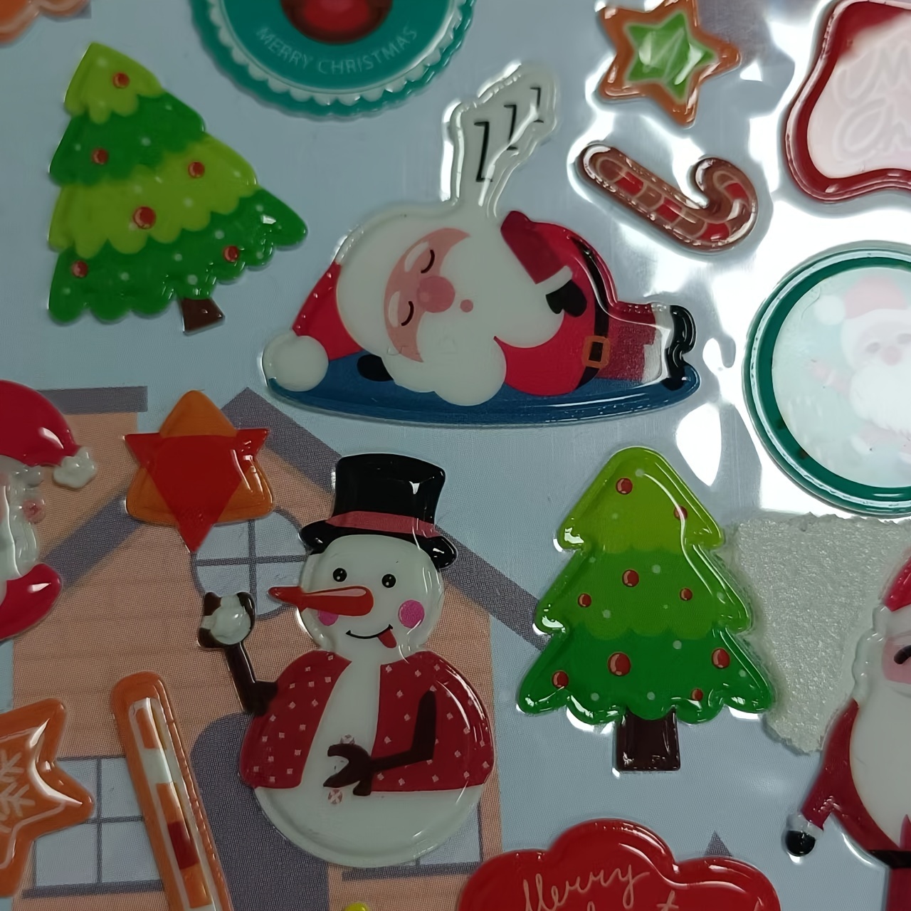 Children's Christmas Party Three dimensional Bubble Stickers - Temu
