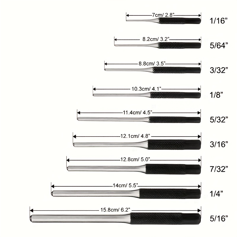 Roll Pin Punch Set - Durable Steel & Construction - Perfect For Automotive,  Firearm Maintenance, Gunsmithing, Watch, Jewelry & Craft Repair - Temu  Australia