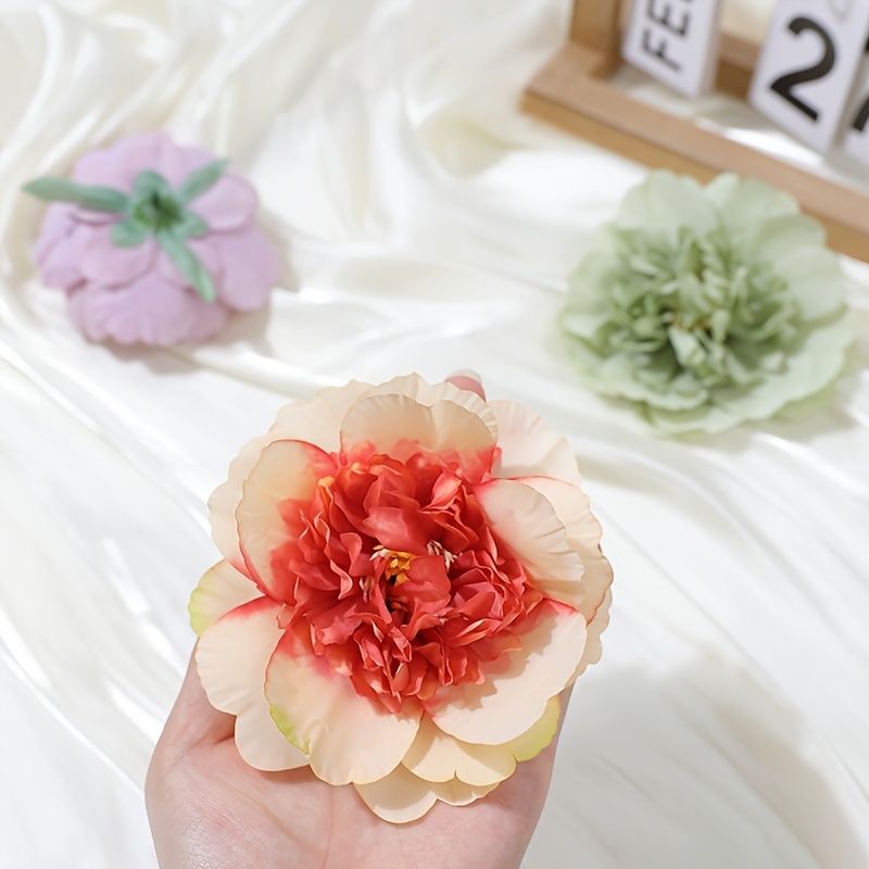 Flowers Ancient Style Hanfu Hair Clips Peony Flowers Heads Temu