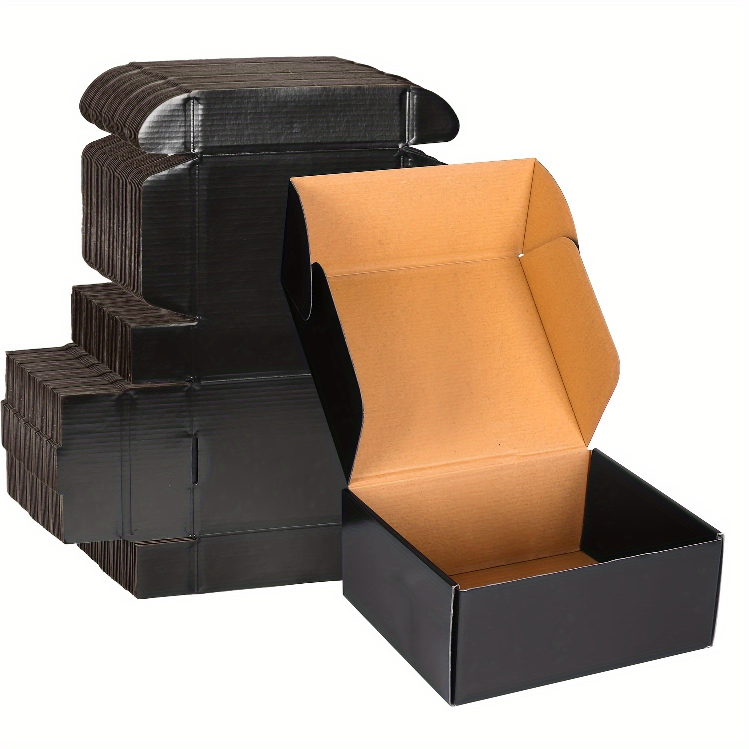  Caja de envío de cartón blanco – Paquete de 25, 4 x 4 x 4  pulgadas, caja de cartón corrugado blanco : Productos de Oficina