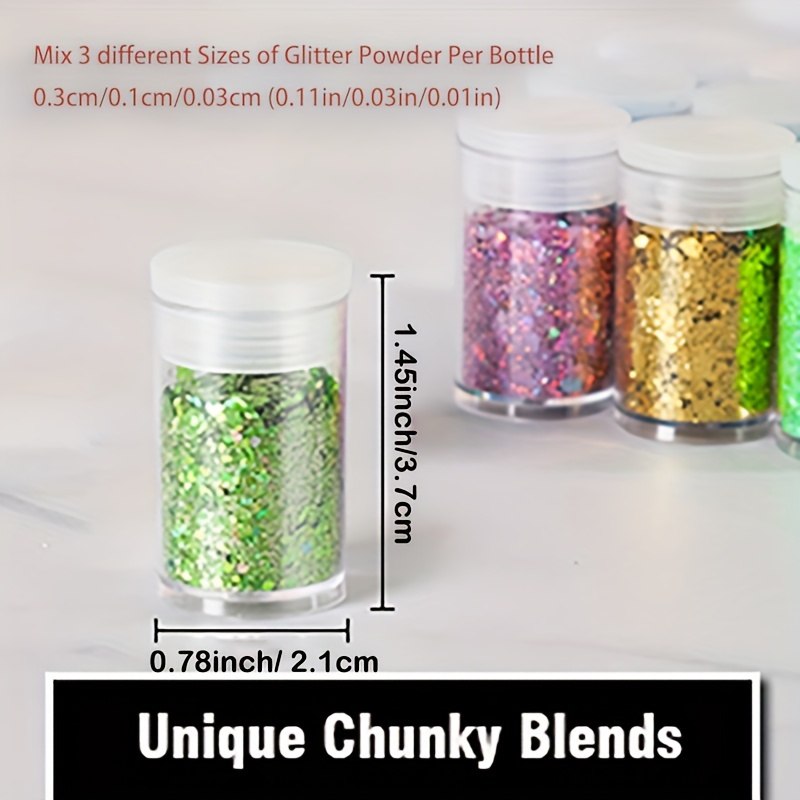 Mix Sequin Glitter Multiple Color Mixed Fine Glitter Set - Temu