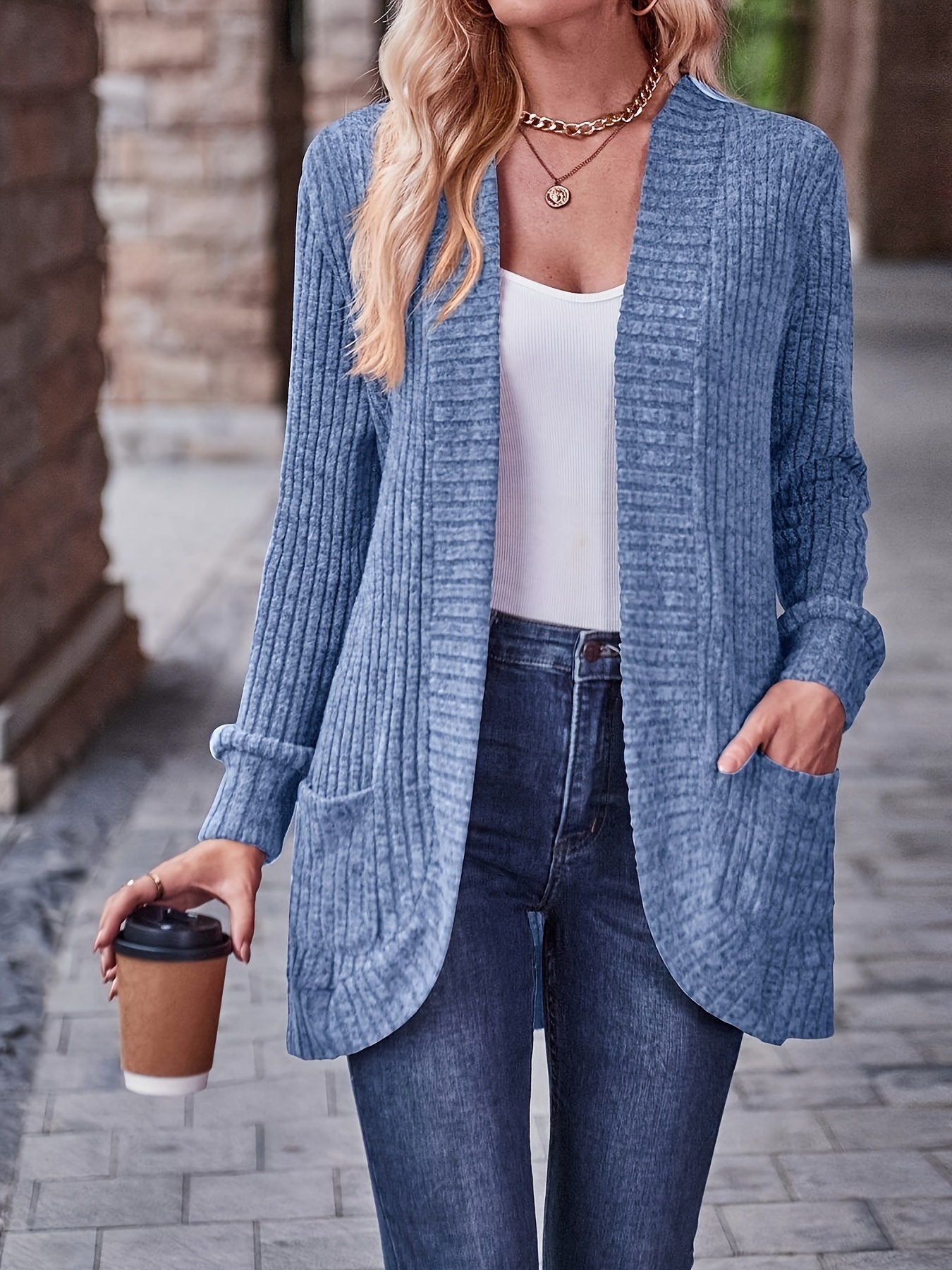 Women Oversized Cardigan Sweater Button Down Lantern Sleeve Knit Coat  Knitwear