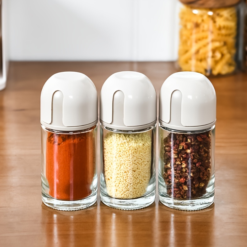 Kitchen Seasoning Bottle, Oil Bottle, For Salt Container Spices Storage  Organizer, Spices And Seasonings Bottle, Seasoning Containers Glass  Seasonings Container Set - Temu