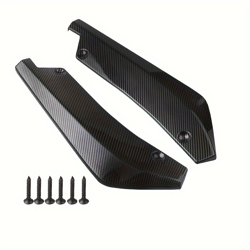 Spoiler De Carrosserie 4 pcs Universel En Fiber De Carbone Car Body Spoiler  Pare-chocs Avant Lip auto interieur - SURENHAP - Cdiscount Auto