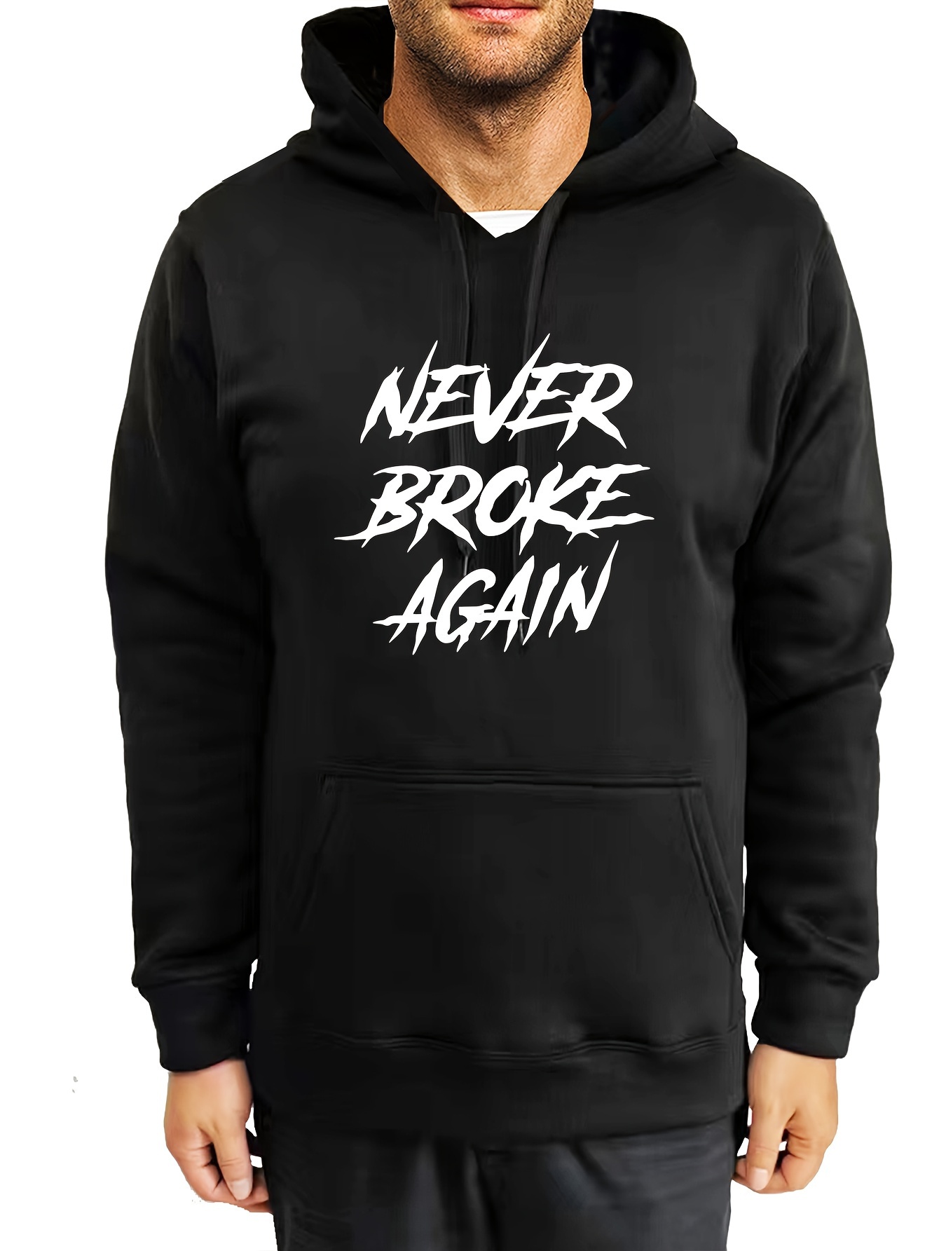 Never broke clearance again hoodie white