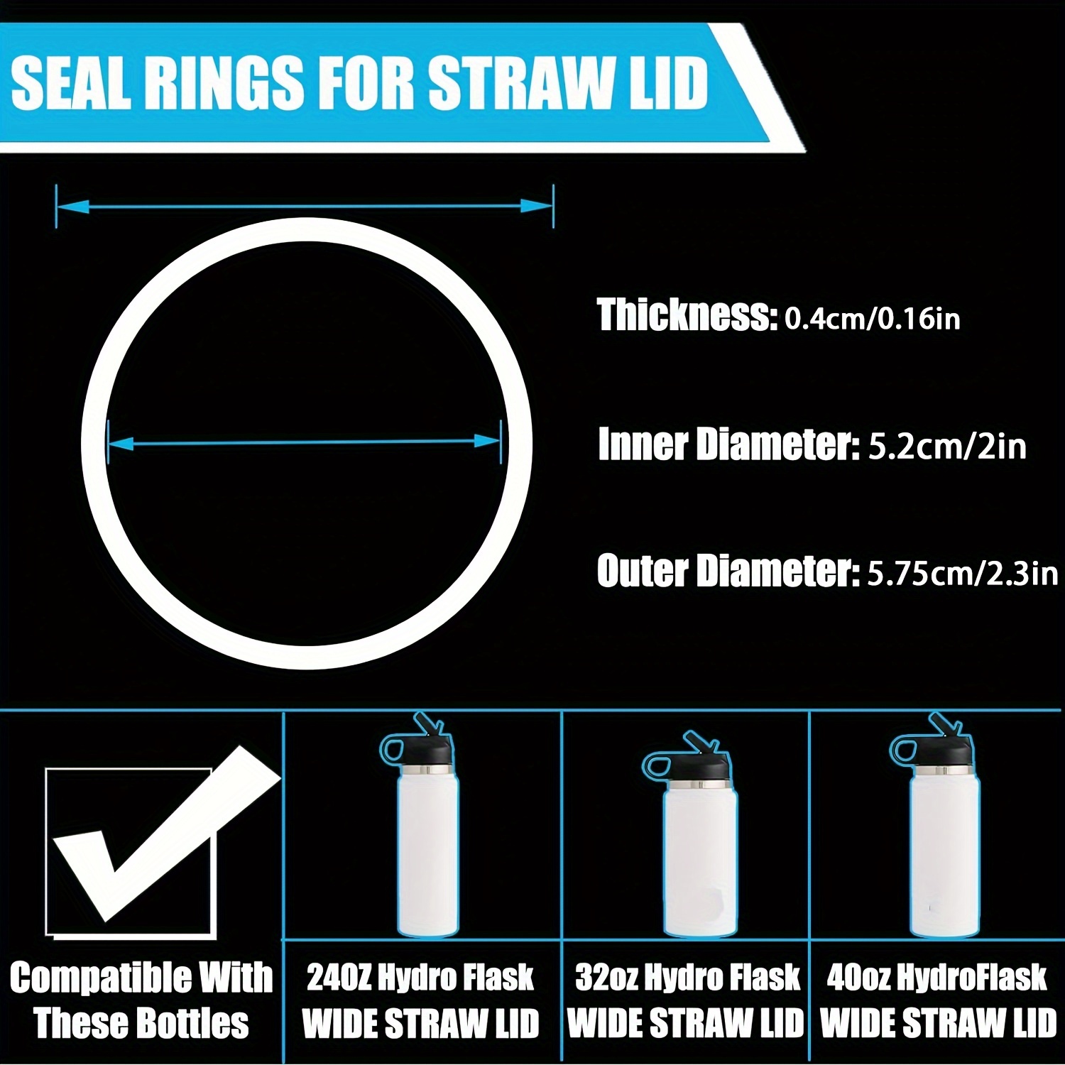 Replacement O Shaped Cup Sealing Ring For Wide Mouth Hydro Flask Lid, Clear  Silicone Cup Gasket, Cup Accessories - Temu Bulgaria