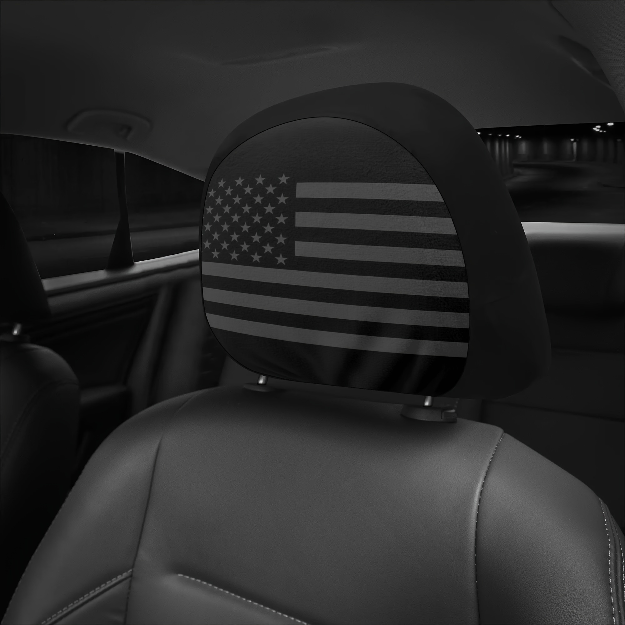 1pc Amerikanische Flagge Auto Kopfstützenbezüge - Kopfstützen
