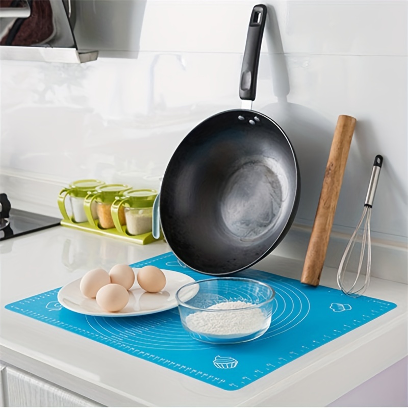 Kitchen Silicone Baking Mat New Non Slip Non Stick Silicone Pastry Pad for  Rolling Out Dough, Baking Mats Silicone for Baking Cookie Sheets, Thick  Heat Resistant Mat for Oven Bread (Green) 