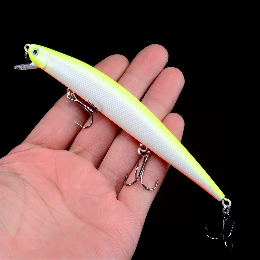 

1pc 12.5cm/4.92in Minnow Fishing Lure - Swimbait Crankabit Wobbler Tackle For Bass Pike - Artificial Hard Bait Pesca - 12g Weight - Lifelike Design For Realistic Action
