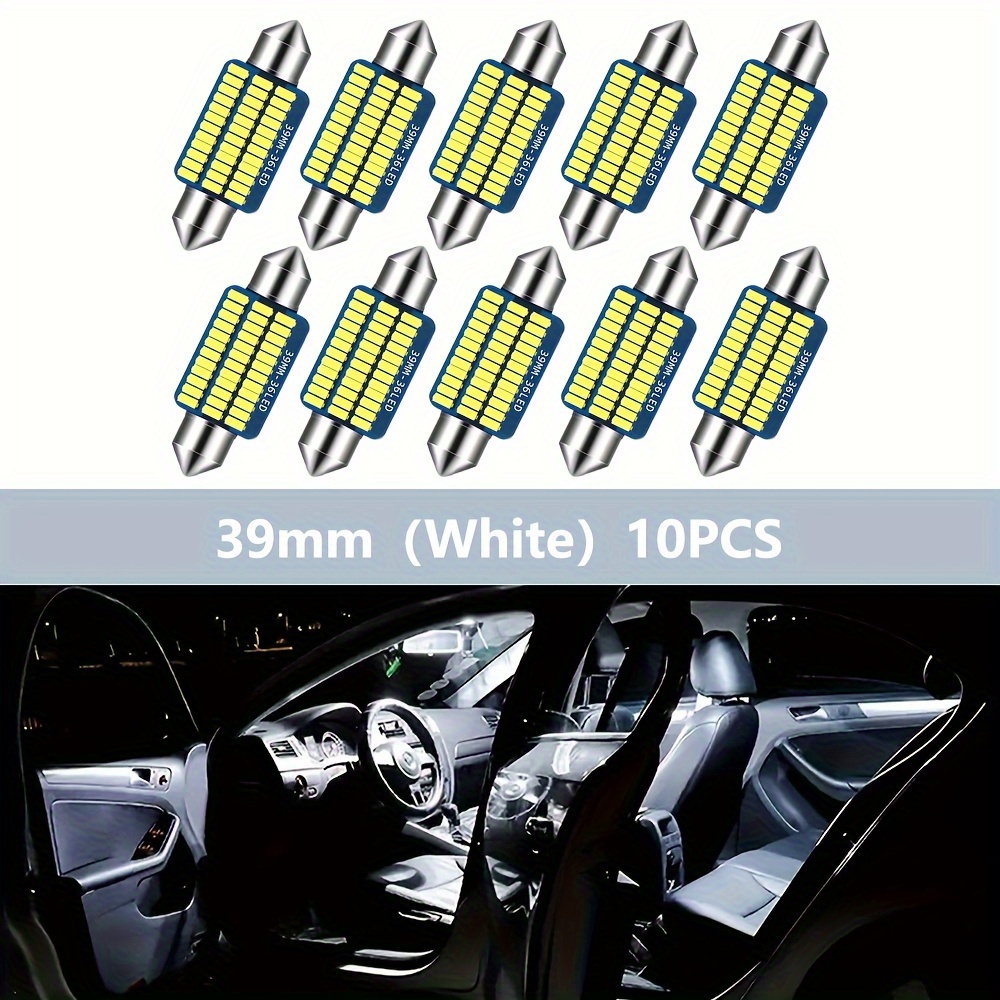 Canbus Car C Led 31 36 39 Interior Light 4014 Chips Led - Temu