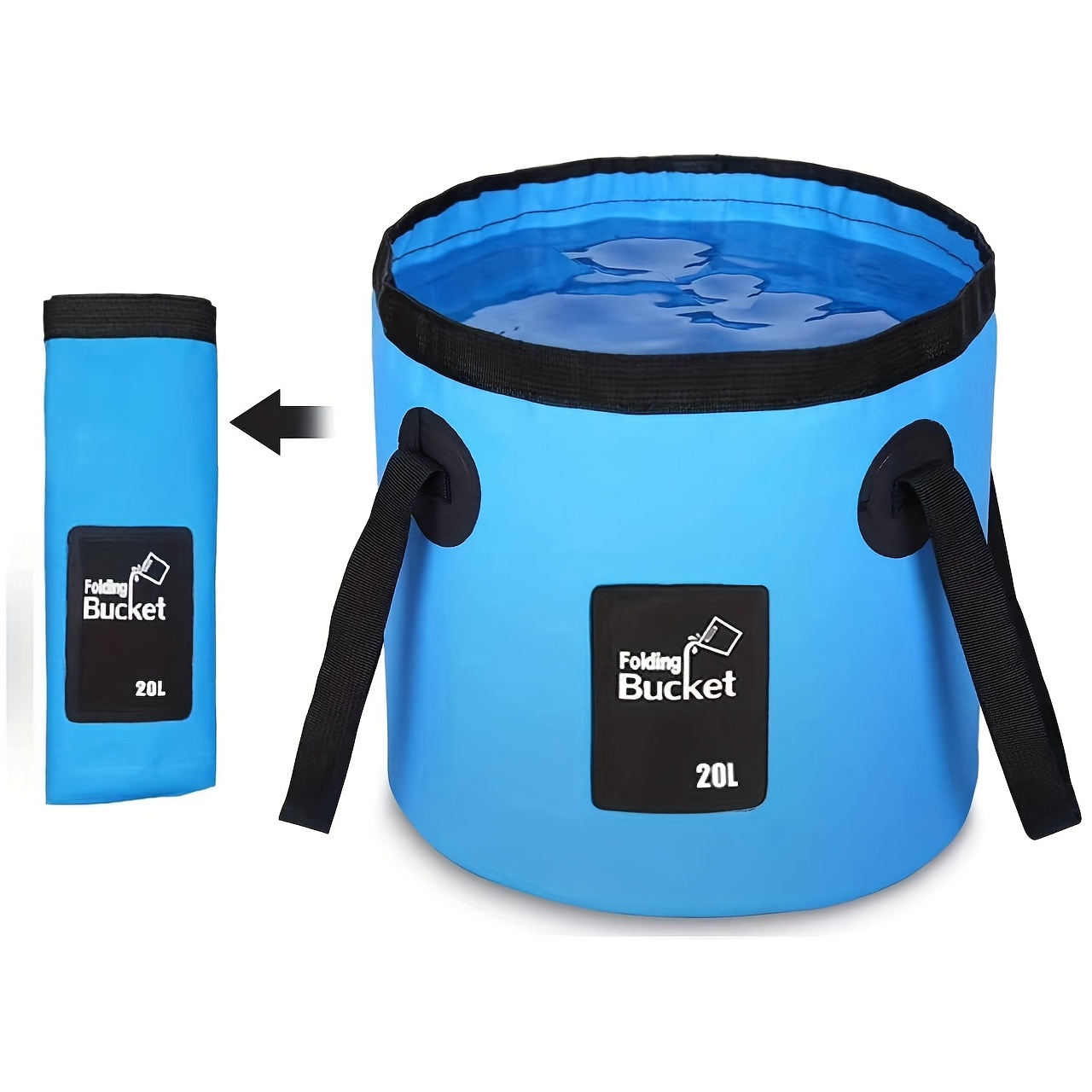Experience Portable Versatility with Collapsible Bucket Assorted