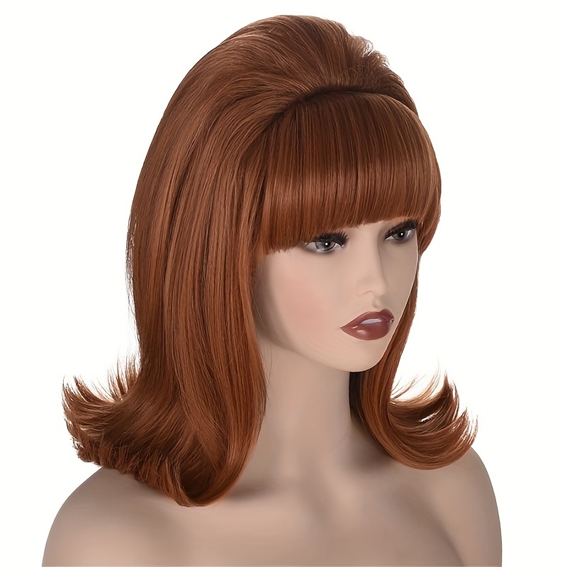 Pinup Retro Short Blonde Wig Big Bouffant 60s Beehive Wigs - Temu Australia