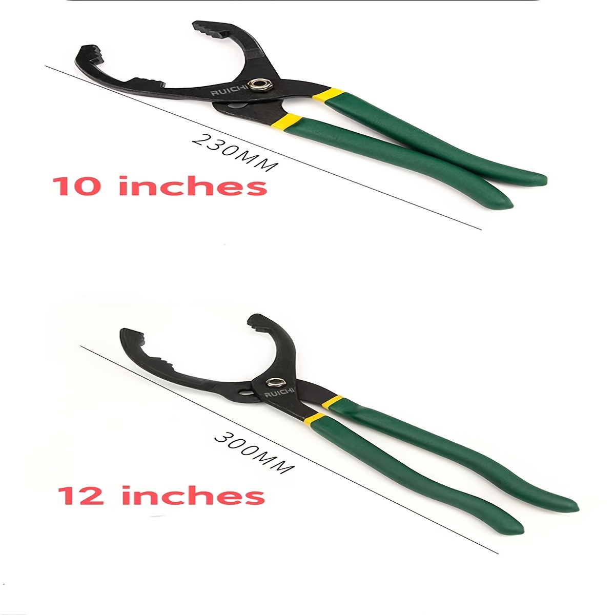 10/12-inch Oil Filter Pliers & Universal Adjustable Oil Filter