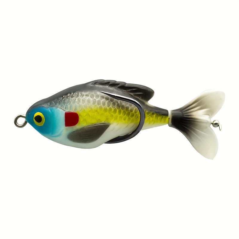 Topwater Fishing Lures Kit Soft Swimbaits With Rotating Tail