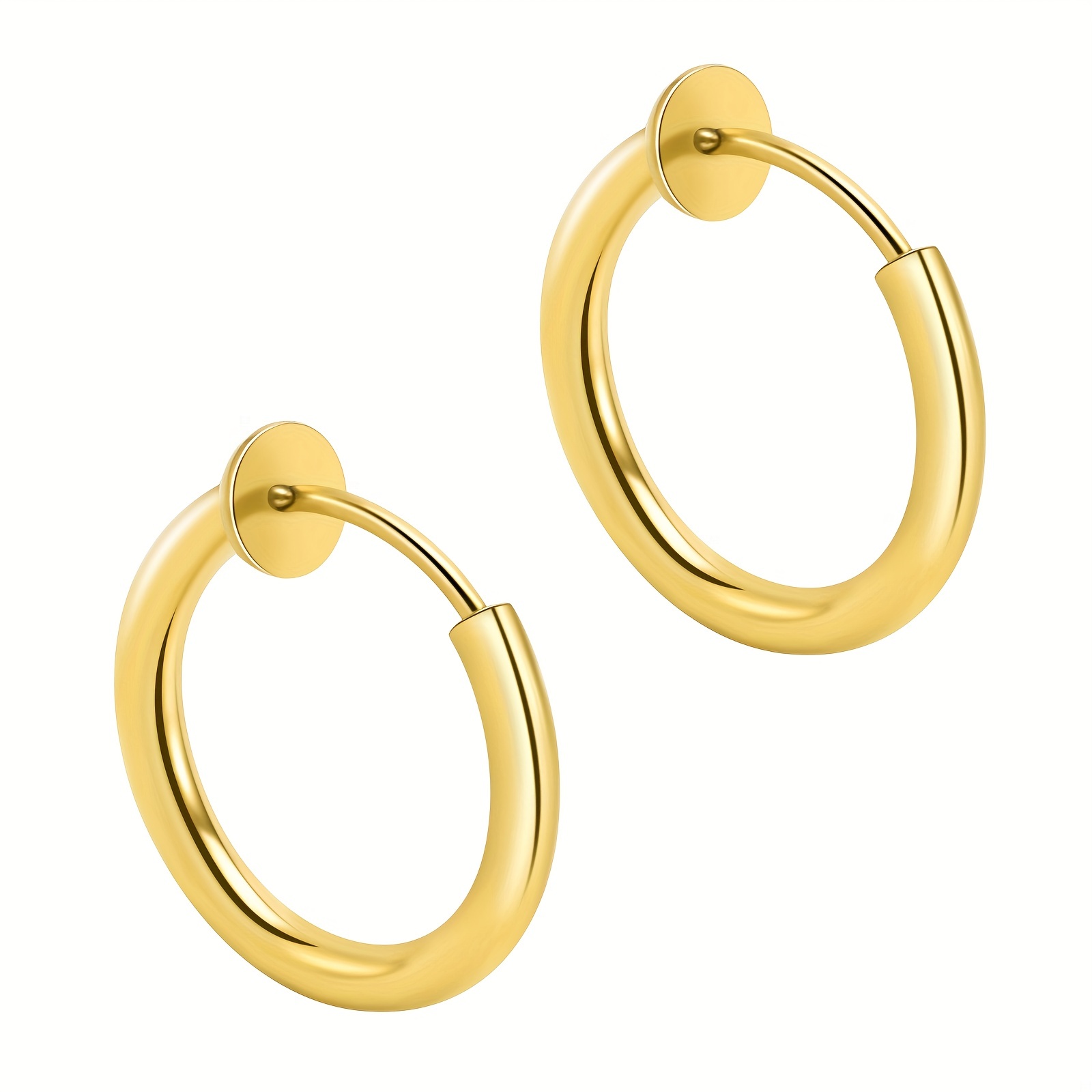 Fake small hot sale hoop earrings