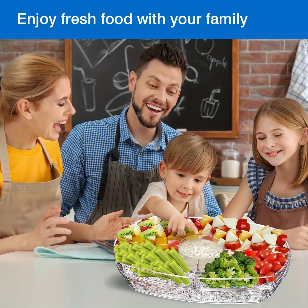 Chilled Serving Tray Lid Fruit Platter Tray Serving Tray Ice Temu Australia