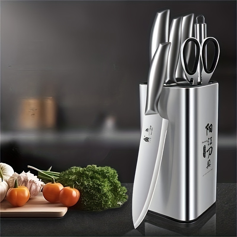 Kitchen Knife Set Block - Temu