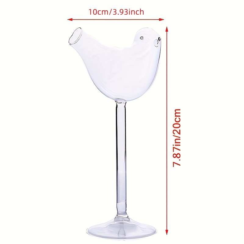 Bird Shaped Cocktail Glass, Clear Wine Glass, Creative Champagne Glasses,  Drinking Cups, For Bar, Pub, Club, Restaurant, Home Use, Summer Drinkware  Accessories, Home Kitchen Items - Temu