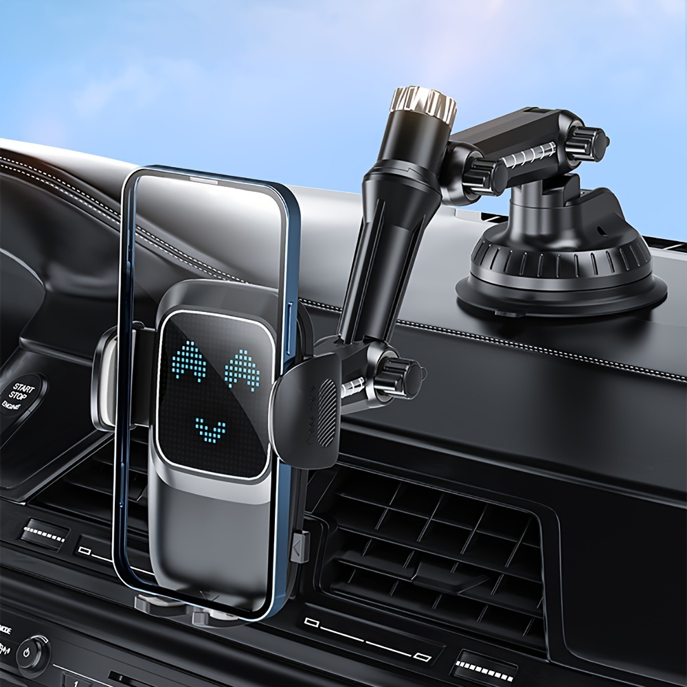  Truckules Soporte de teléfono para camión, soporte de teléfono  celular resistente para tablero de camiones, parabrisas, brazo de 16.9  pulgadas de largo, súper ventosa y estable, compatibilidad universal para  iPhone, Samsung 