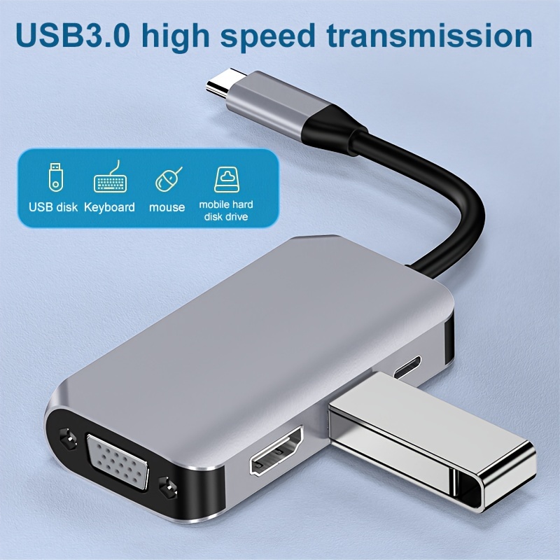 4in1 USB-C Hub with HDMI and USB 3.