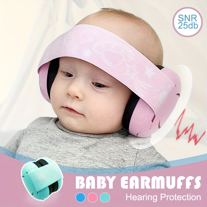  Milisten Protección de oídos para bebés recién nacidos,  reducción de ruido, auriculares con cancelación de ruido, auriculares para  niños pequeños, niños y niños, daños auditivos para dormir, color rosa :  Bebés