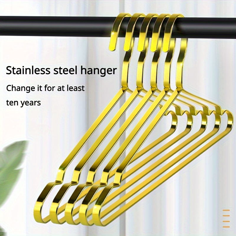 Durable Matte Gold Aluminum Coat Hangers - Smooth & Sturdy Metal Rack,  Aesthetic Room Decor, Home Decor, Kitchen Accessories, Bathroom Decor,  Bedroom Decor - Temu