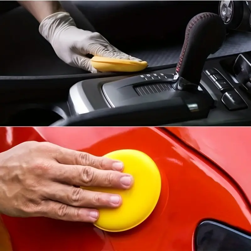 Car Round Waxing Polishing Sponge High Density Foam - Temu