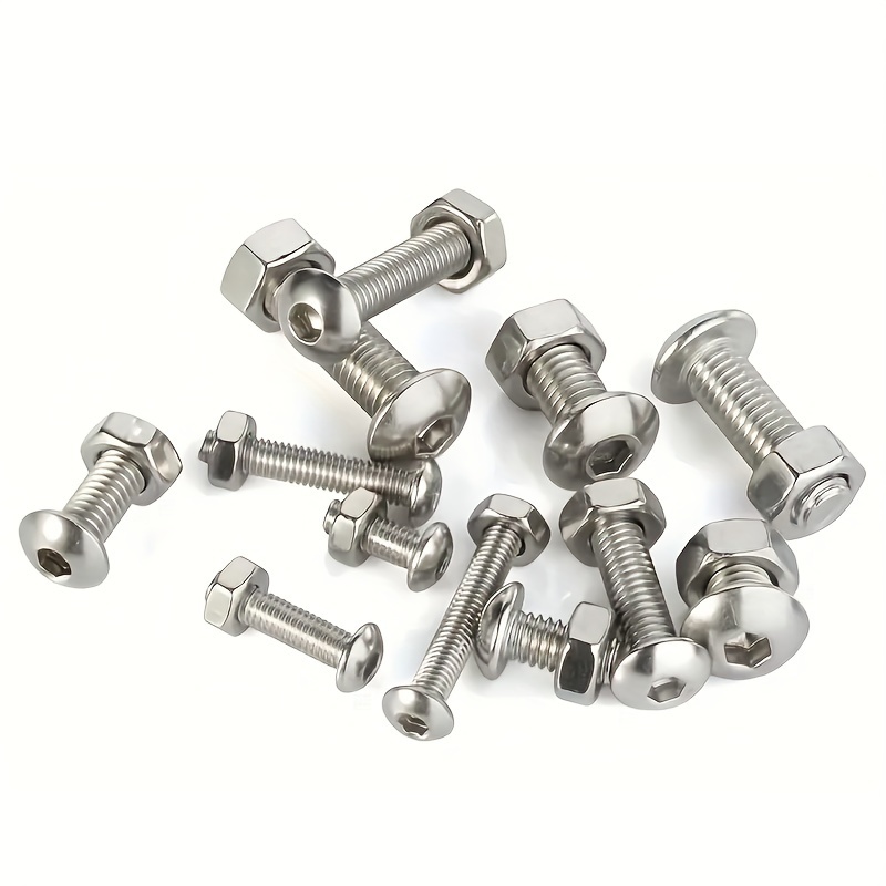 uxcell Hex Nuts, M8x0.75 UNF 304 Stainless Steel Thread Hexagon Nut 12pcs :  : DIY & Tools