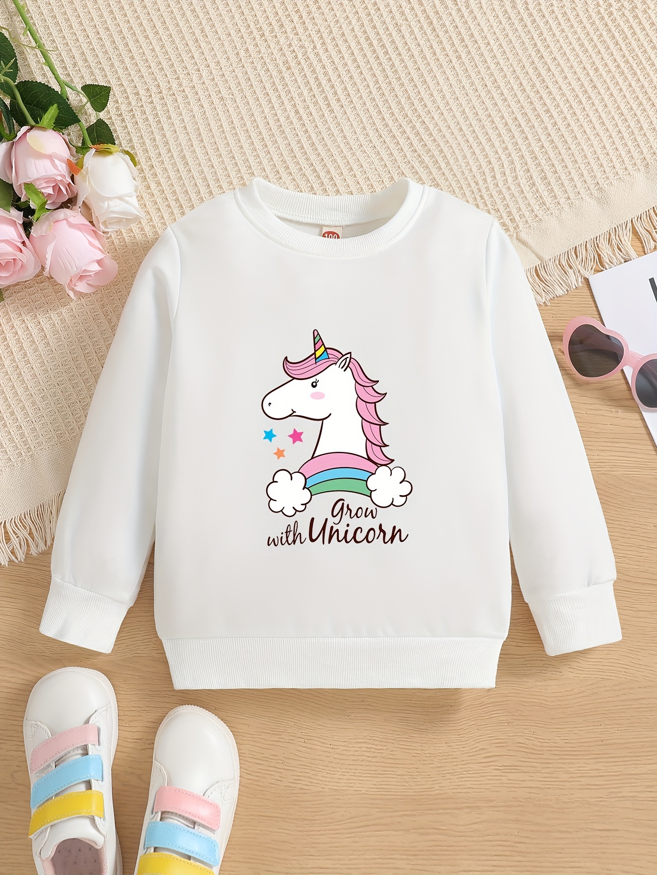 Pullover Ragazze ''unicorno Ali'' Felpa Grafica Accogliente - Temu Italy