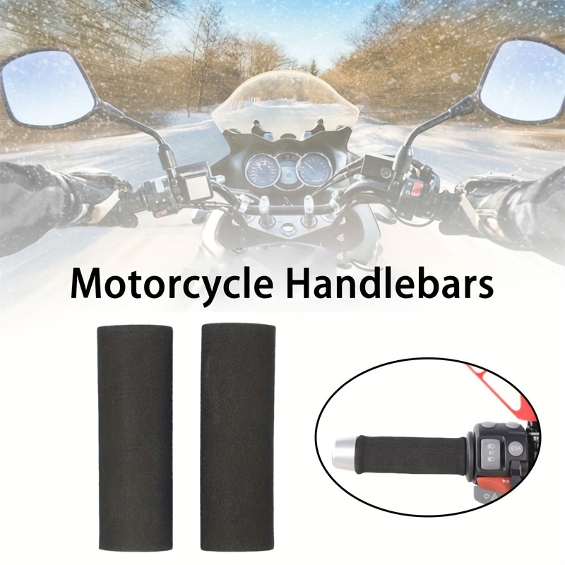 

Universal Motorcycle Handlebar Grips, 2/4pcs Handle Sleeve Diameter: 1.22 In.foam Motorcycle Grips Soft Vibration Non-slip Comfort Motorcycle Grips