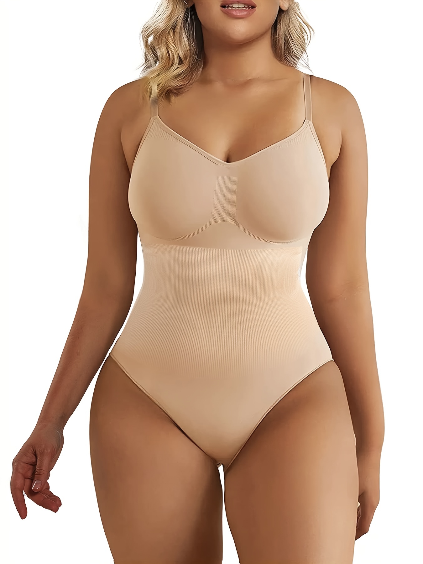  Bodysuit for Women Tummy Control Shapewear, Seamless Thong Body  Shaper for Under Clothing (Color : Brown, Size : Small) : Clothing, Shoes &  Jewelry