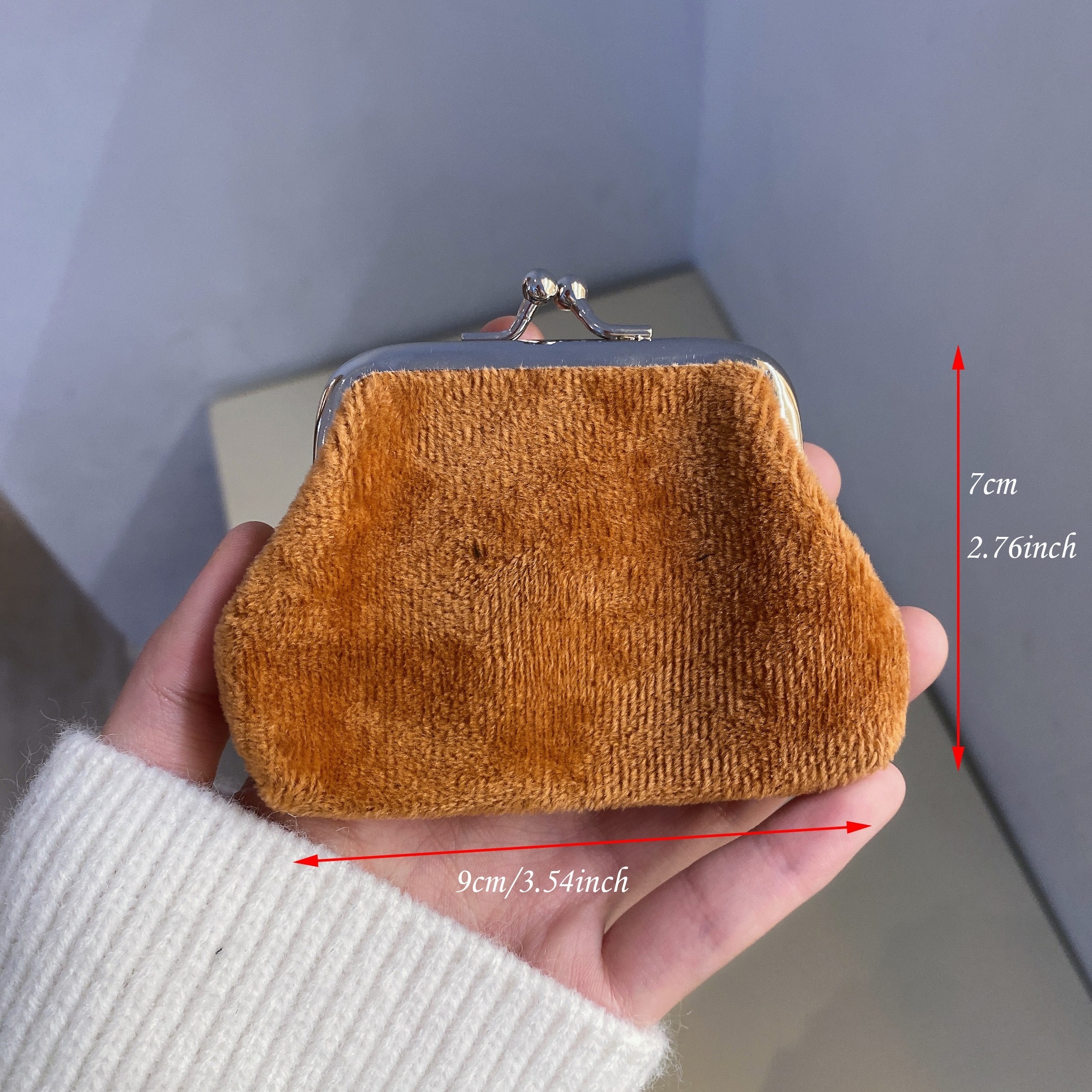 Faux Fur Coin Pouch