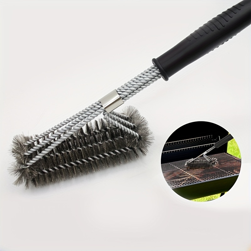 Barbecue Brush Metal Barbecue Scrubber Bbq Cleaning Brush - Temu