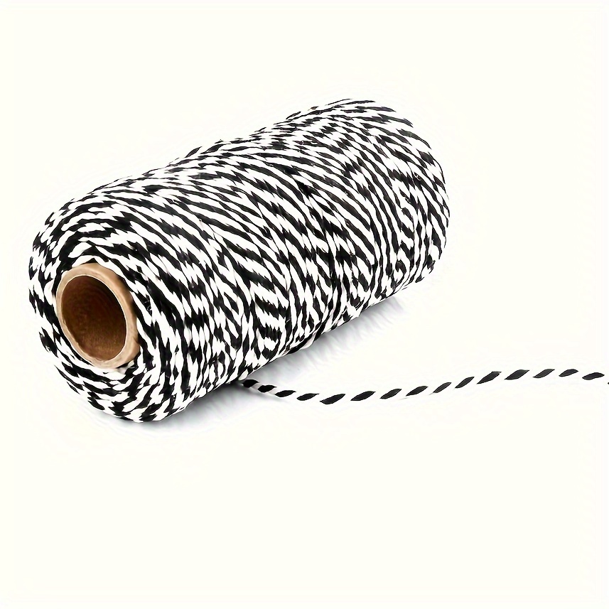 A Roll Two color Cotton Rope Handmade Diy Braided Rope - Temu