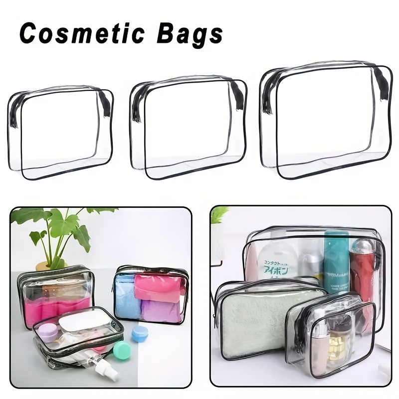 SHOPANTS Extra Large Makeup Bag Travel Cosmetic Bag for Women Portable PU  Leather Waterproof Make up Bag Set Checkered Cosmetic Bags with Handle