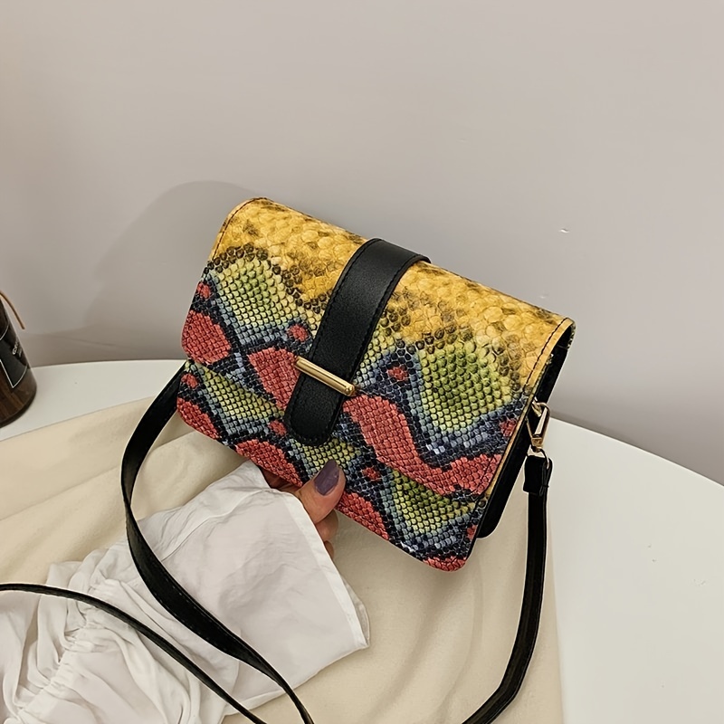 Large Capacity Classic Pattern Tote Bag, Retro Stitching Shoulder Bag,  Scarf Decor Handbag For Work - Temu Belgium