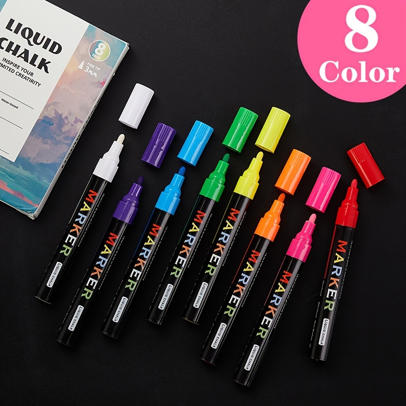 12/24 Colors Dual Tip Acrylic Paint Markers, Fine Tip For Rock Painting,  Wood, Canvas, Plastic, Ceramics, Acrylic Paint Marker Set For DIY Craft  Makin