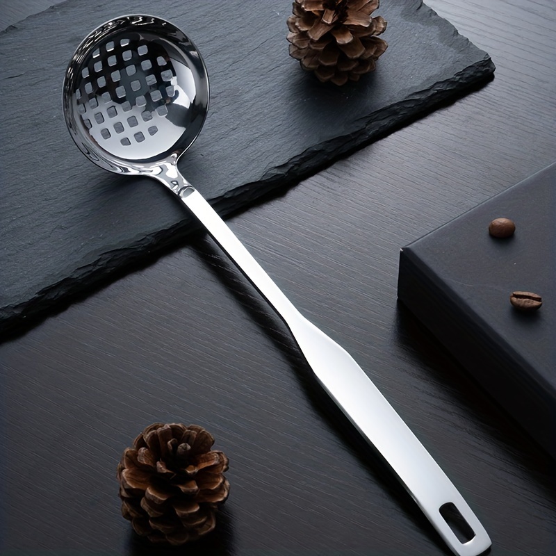 Stainless Steel Ladle Spoon, Handle Ladle With Pouring Rim, For Kitchen  Cooking Soup Sauce, - Temu