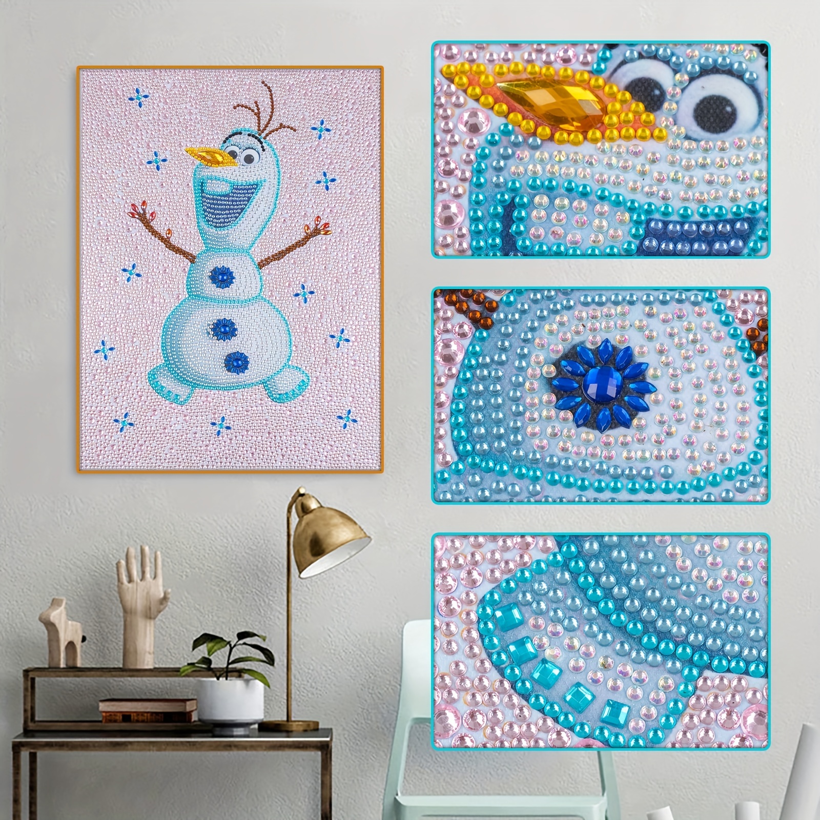 Comprar Kits de pintura de diamante 5D para adultos, muñeco de nieve de  Navidad, manualidades y manualidades con diamantes de imitación, pinturas  artísticas con diamantes para decoración de pared del hogar